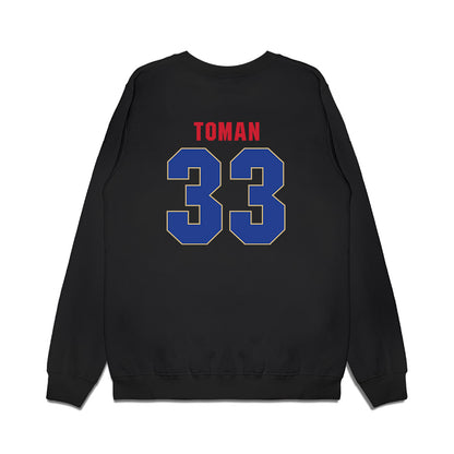 Tulsa - NCAA Women's Basketball : Dora Toman - Vintage Shersey Premium Crewneck Sweatshirt-1