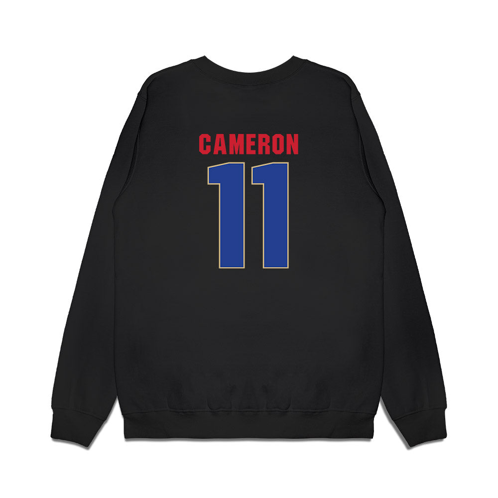 Tulsa - NCAA Women's Basketball : Layla-j Cameron - Vintage Shersey Premium Crewneck Sweatshirt-1
