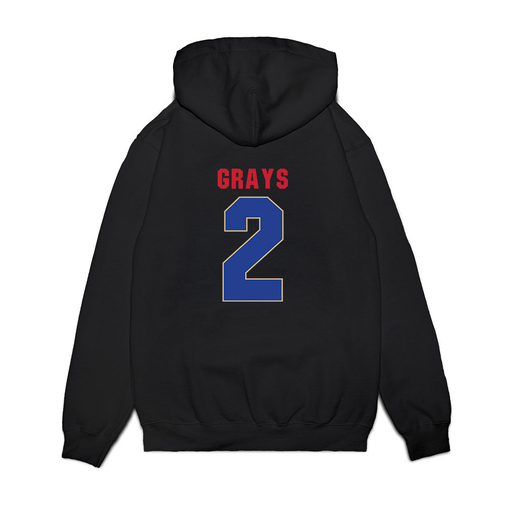 Tulsa - NCAA Women's Basketball : RyLee Grays - Vintage Shersey Premium Hooded Sweatshirt-1