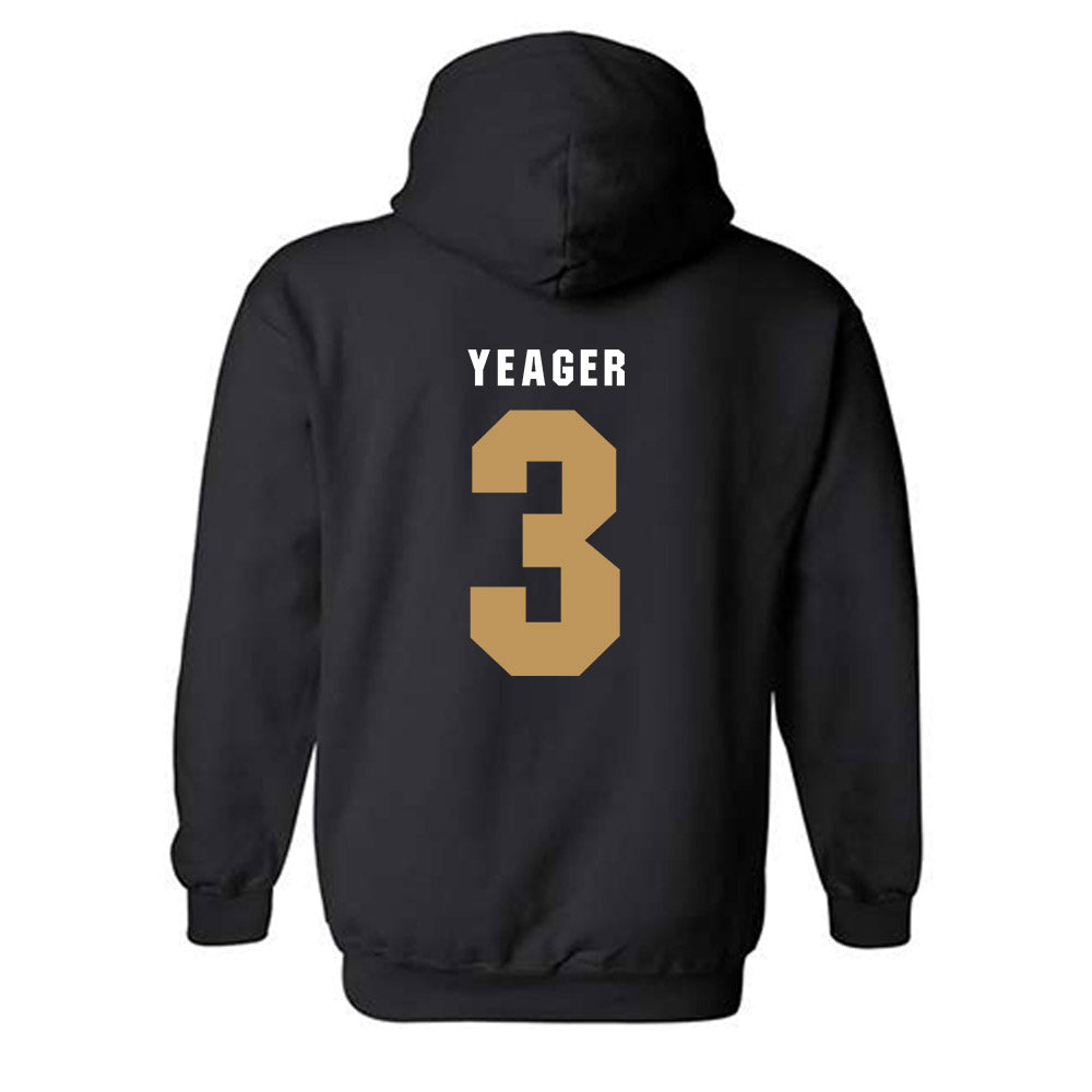 Oakland - NCAA Men's Basketball : Donny Yeager - Vintage Shersey Hooded Sweatshirt-1