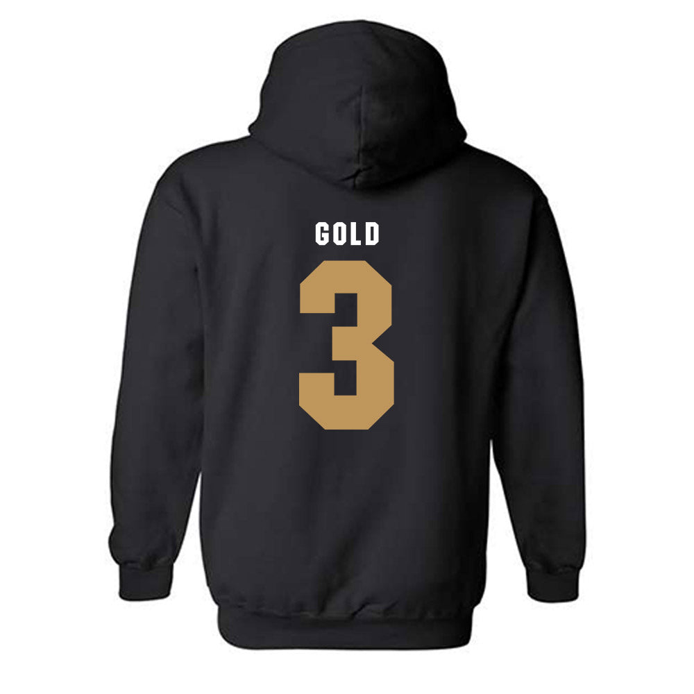 Oakland - NCAA Women's Basketball : Layla Gold - Vintage Shersey Hooded Sweatshirt-1