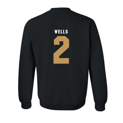 Oakland - NCAA Men's Basketball : Ziare Wells - Vintage Shersey Crewneck Sweatshirt-1