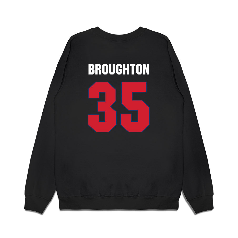 Francis Marion - NCAA Men's Basketball : Jaden Broughton - Vintage Premium Crewneck Sweatshirt-1