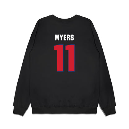 Francis Marion - NCAA Women's Basketball : Tyra Myers - Vintage Premium Crewneck Sweatshirt-1