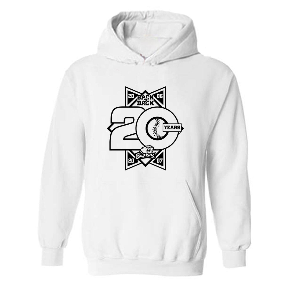 Oregon State - NCAA Baseball : AJ Hutcheson - 20th Anniversary v2 Hooded Sweatshirt-0