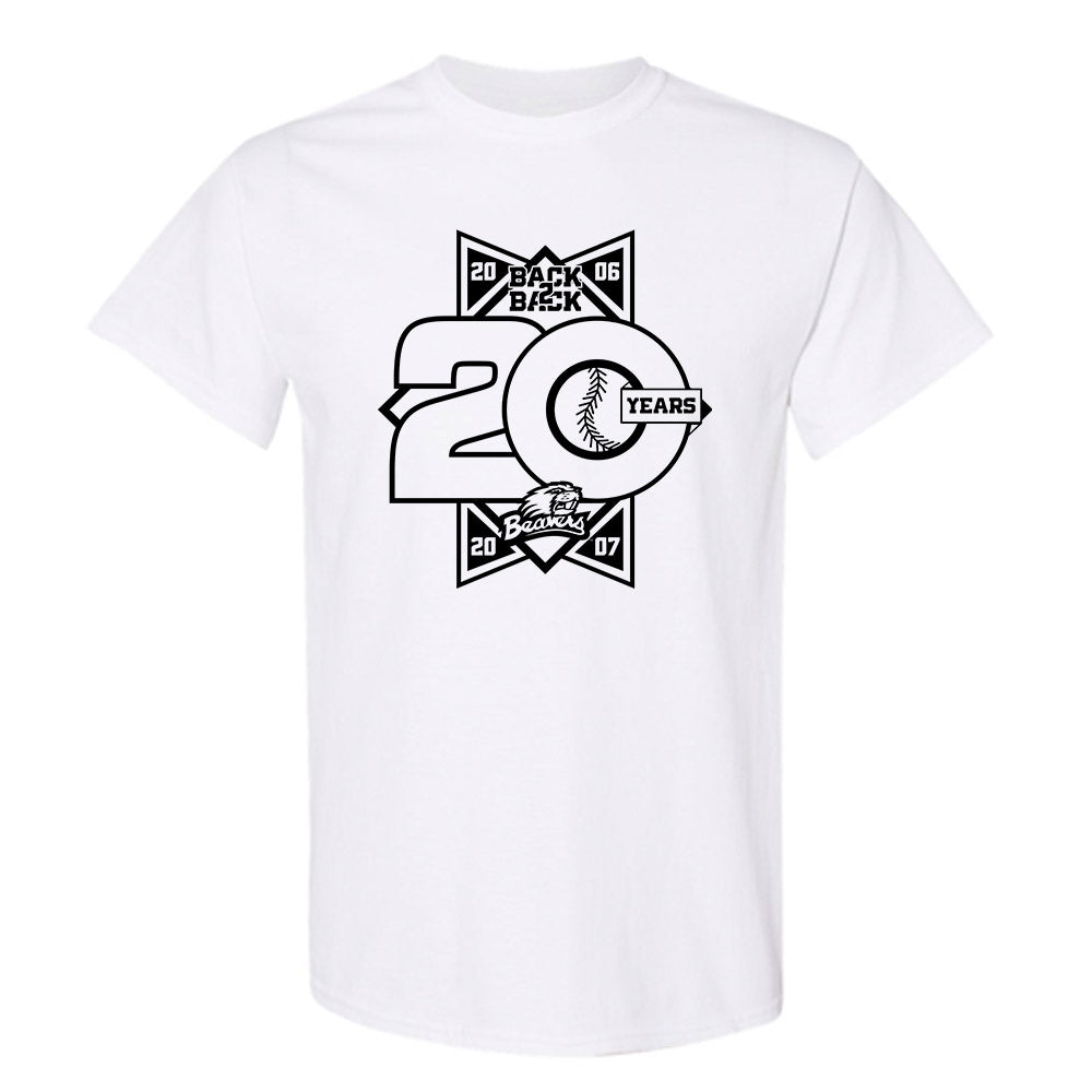 Oregon State - NCAA Baseball : Zach Kmatz - 20th Anniversary v2 T-Shirt-0
