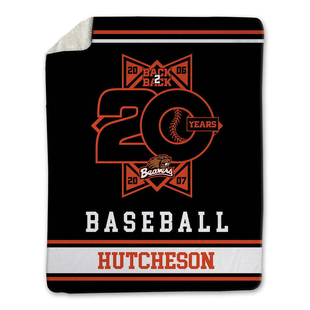 Oregon State - NCAA Baseball : AJ Hutcheson - 20th Anniversary Blanket-0