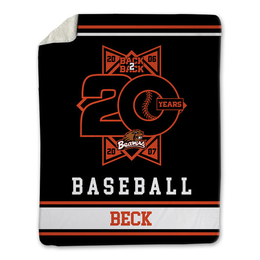 Oregon State - NCAA Baseball : Kameron Beck - 20th Anniversary Blanket-0