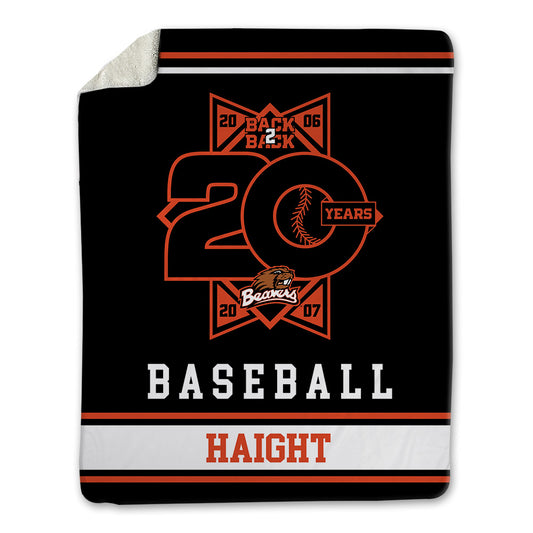 Oregon State - NCAA Baseball : Adam Haight - 20th Anniversary Blanket-0