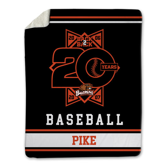 Oregon State - NCAA Baseball : Mason Pike - 20th Anniversary Blanket-0