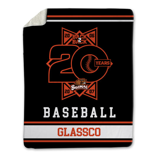Oregon State - NCAA Baseball : Bryson Glassco - 20th Anniversary Blanket-0
