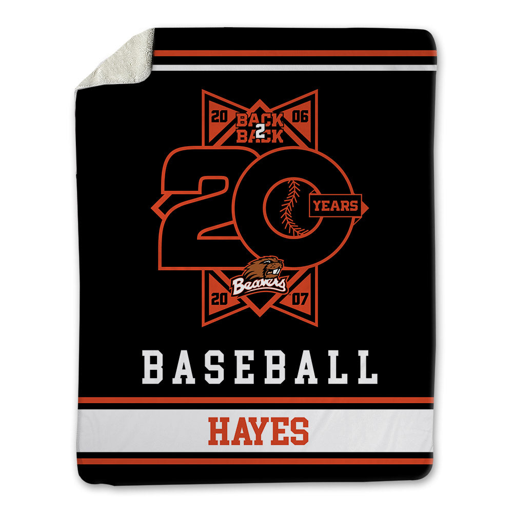 Oregon State - NCAA Baseball : Nyan Hayes - 20th Anniversary Blanket-0