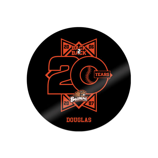 Oregon State - NCAA Baseball : Tanner Douglas - 20th Anniversary Sticker-0