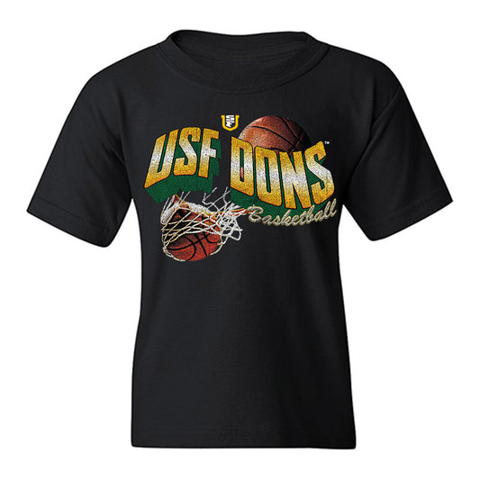 USFCA - NCAA Women's Basketball : Candy Edokpaigbe - Vintage Youth T-Shirt-0