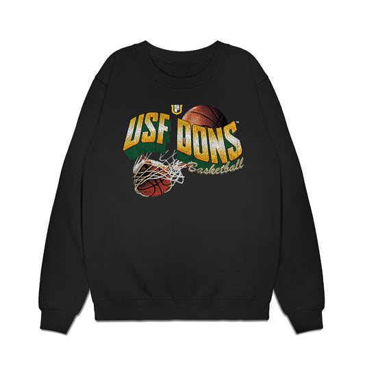 USFCA - NCAA Men's Basketball : Ben Abosi - Vintage Premium Crewneck Sweatshirt-0