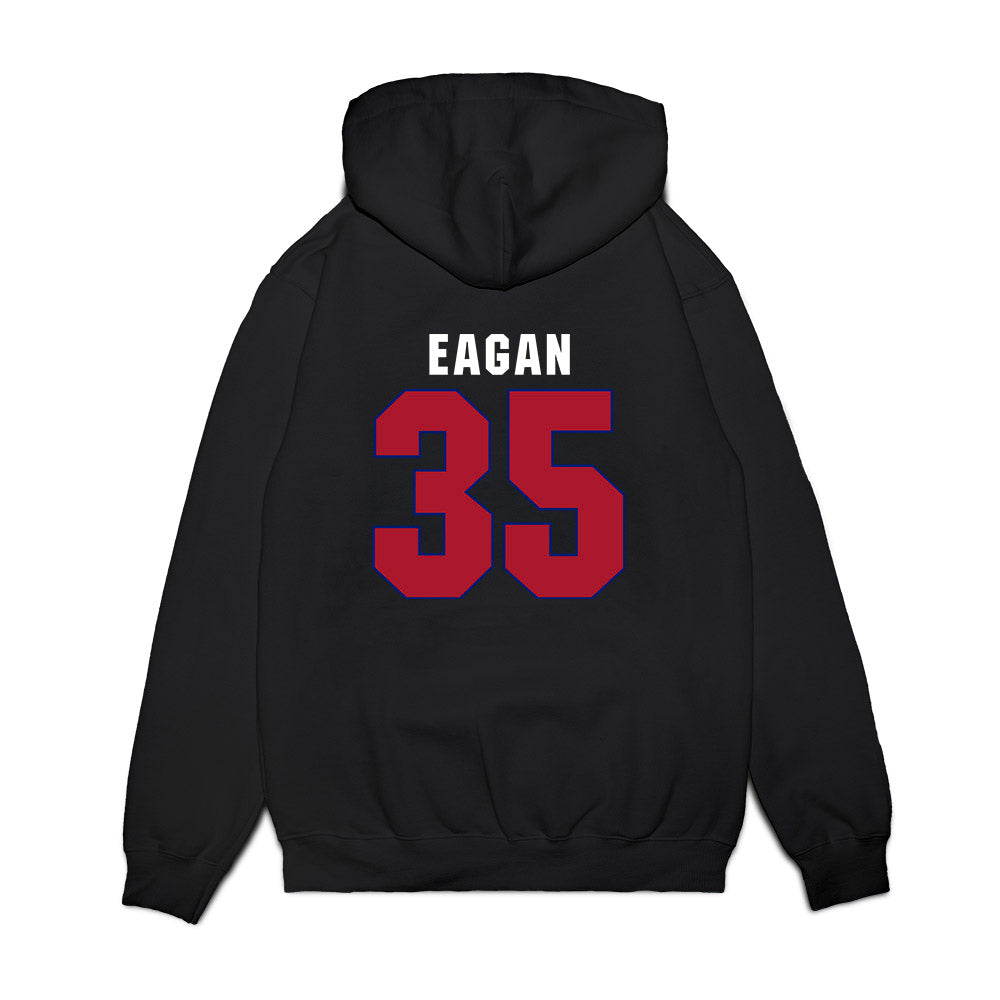 American - NCAA Men's Basketball : Chris Eagan - Vintage Shersey Premium Hooded Sweatshirt-1