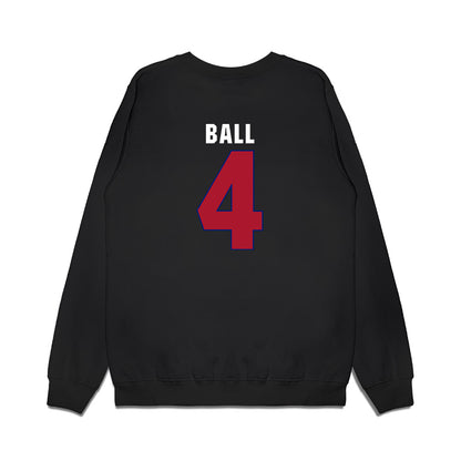 American - NCAA Men's Basketball : Lincoln Ball - Vintage Shersey Premium Crewneck Sweatshirt-1