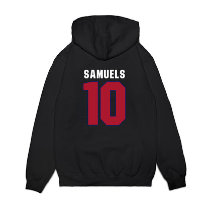 American - NCAA Men's Basketball : Adrian Samuels - Vintage Shersey Premium Hooded Sweatshirt-1