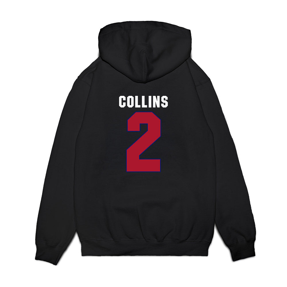 American - NCAA Men's Basketball : Madden Collins - Vintage Shersey Premium Hooded Sweatshirt-1