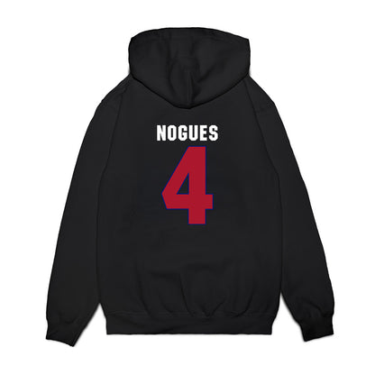 American - NCAA Women's Basketball : Laura Nogues - Vintage Shersey Premium Hooded Sweatshirt-1