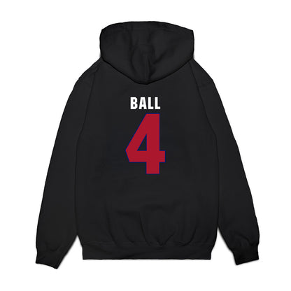 American - NCAA Men's Basketball : Lincoln Ball - Vintage Shersey Premium Hooded Sweatshirt-1
