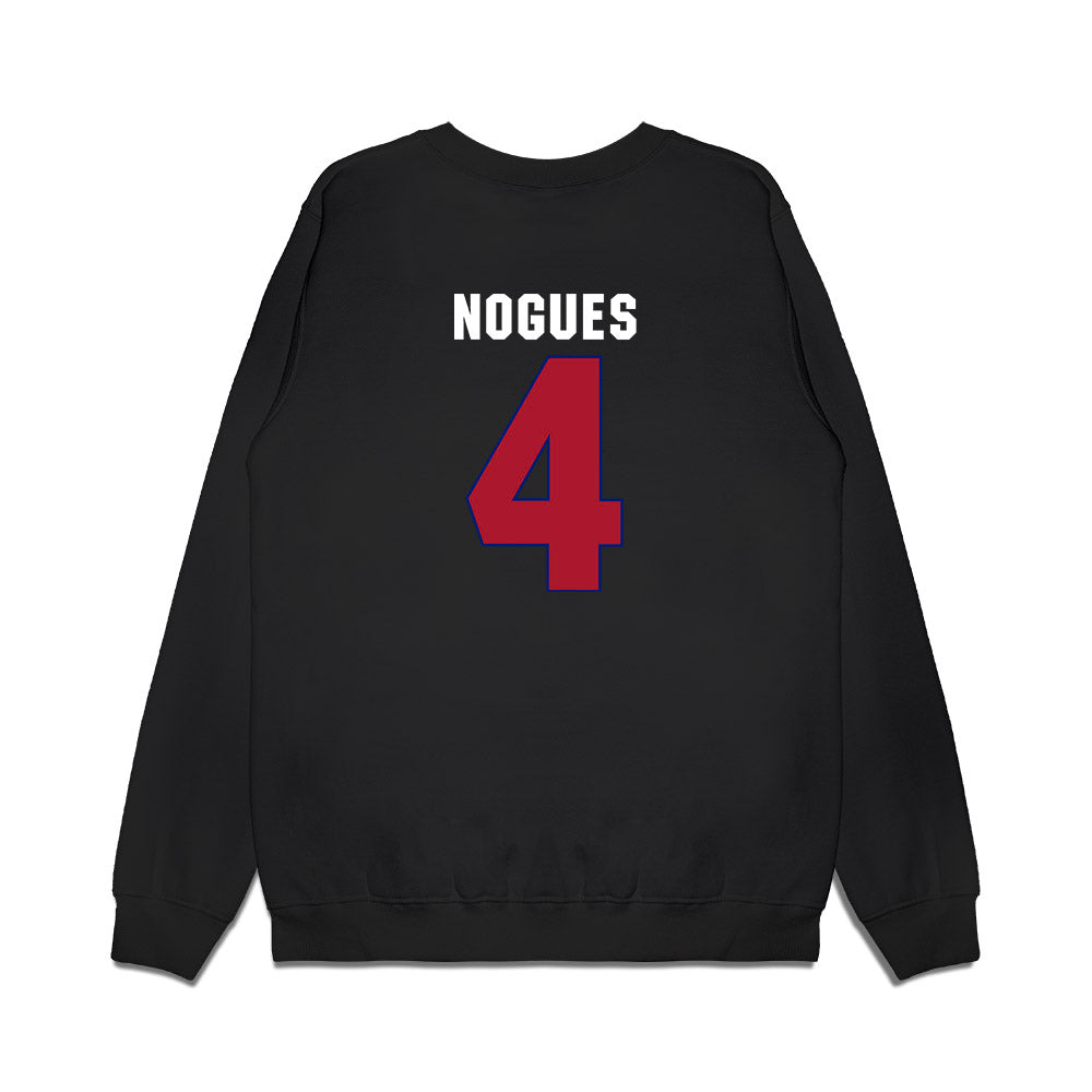 American - NCAA Women's Basketball : Laura Nogues - Vintage Shersey Premium Crewneck Sweatshirt-1