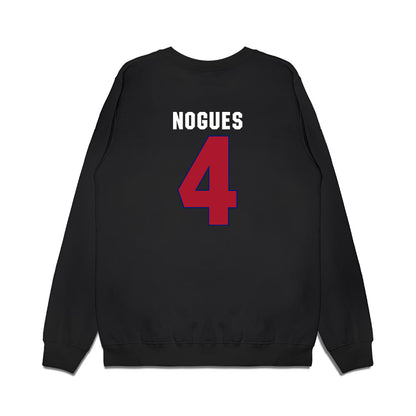 American - NCAA Women's Basketball : Laura Nogues - Vintage Shersey Premium Crewneck Sweatshirt-1