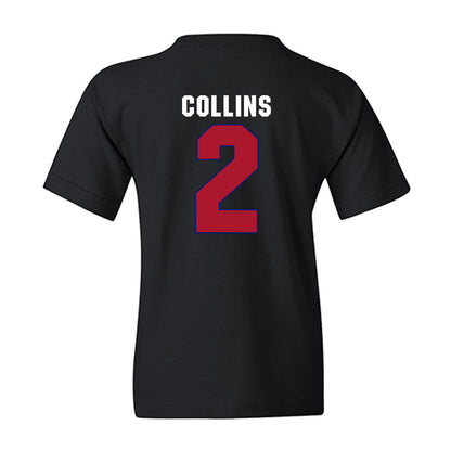 American - NCAA Men's Basketball : Madden Collins - Vintage Shersey Youth T-Shirt-1