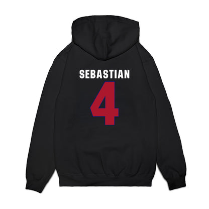American - NCAA Men's Basketball : Kade Sebastian - Vintage Shersey Premium Hooded Sweatshirt-1