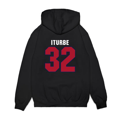 American - NCAA Men's Basketball : Julen Iturbe - Vintage Shersey Premium Hooded Sweatshirt-1