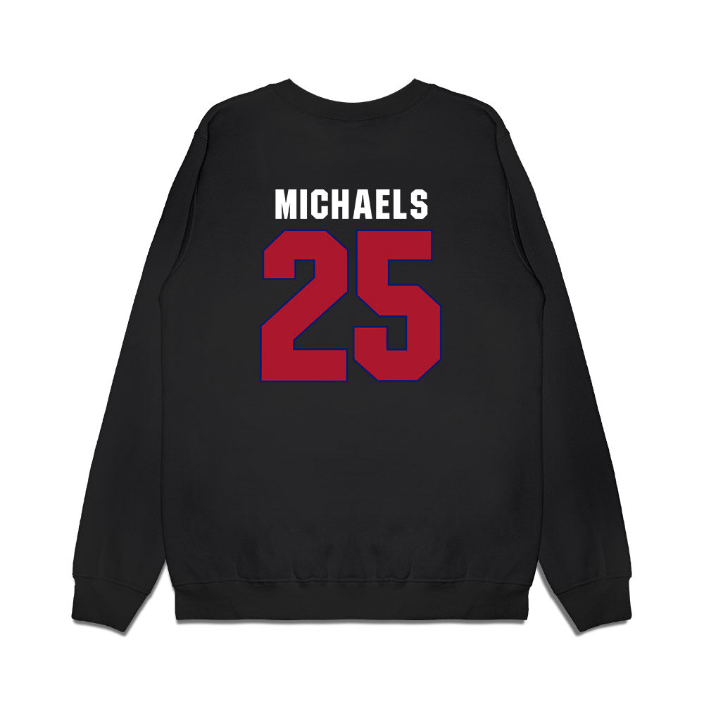 American - NCAA Men's Basketball : Eric Michaels - Vintage Shersey Premium Crewneck Sweatshirt-1