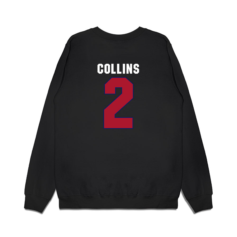 American - NCAA Men's Basketball : Madden Collins - Vintage Shersey Premium Crewneck Sweatshirt-1