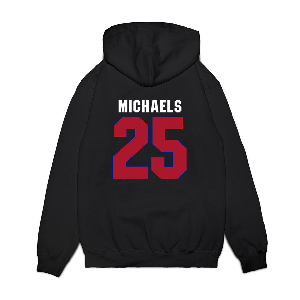 American - NCAA Men's Basketball : Eric Michaels - Vintage Shersey Premium Hooded Sweatshirt-1