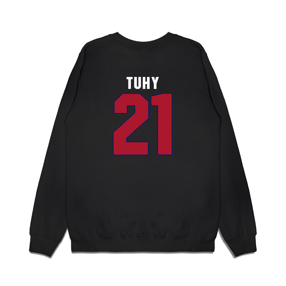 American - NCAA Women's Basketball : Charlotte Tuhy - Vintage Shersey Premium Crewneck Sweatshirt-1