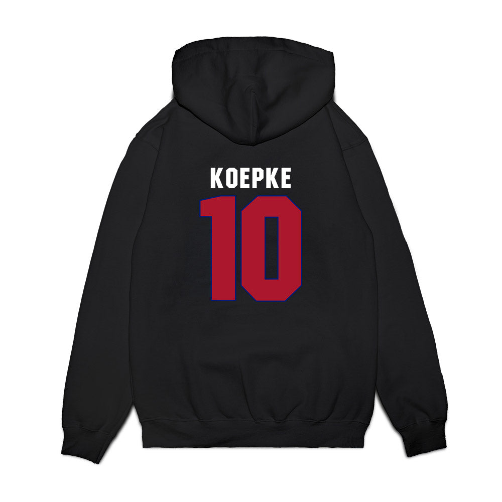American - NCAA Women's Basketball : Grace Koepke - Vintage Shersey Premium Hooded Sweatshirt-1