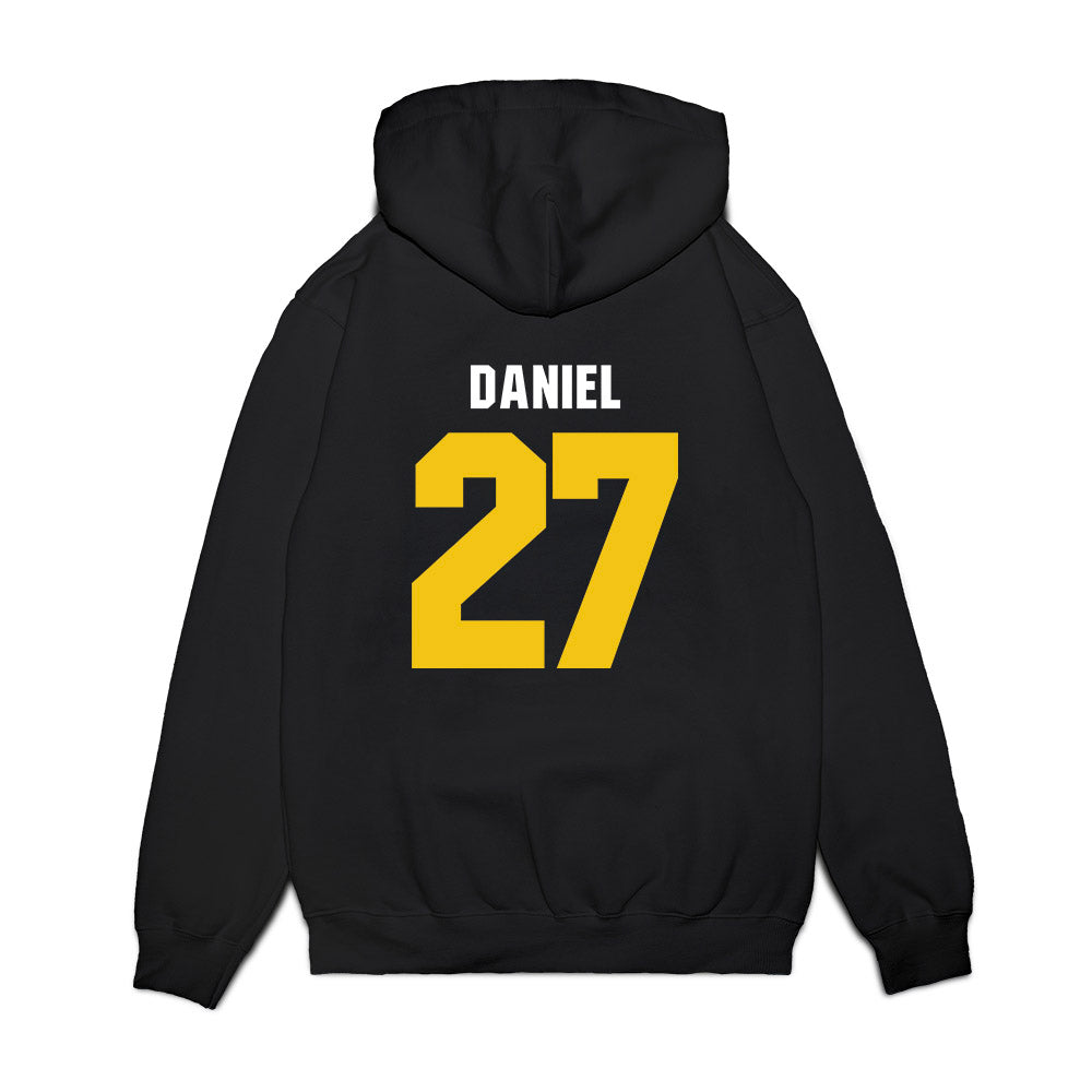 La Salle - NCAA Men's Basketball : Edwin Daniel - Vintage Basketball Premium Hooded Sweatshirt-1