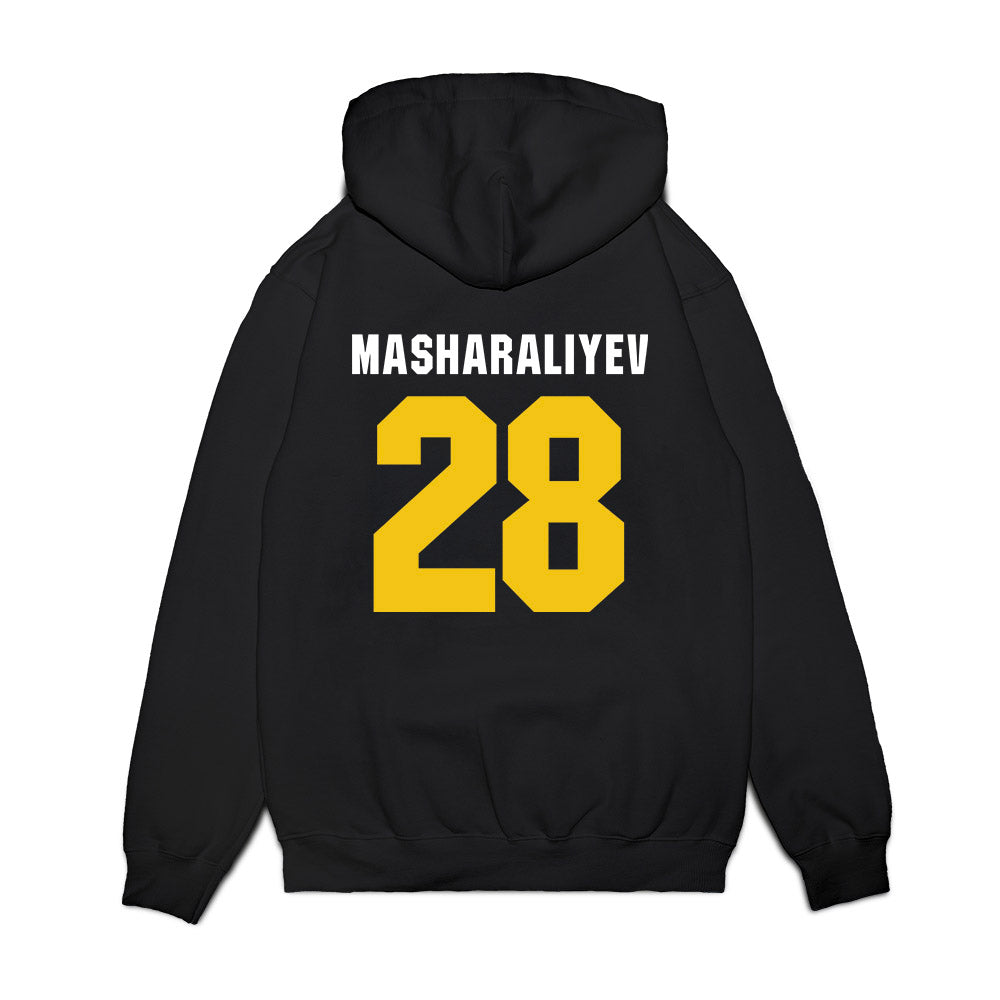 La Salle - NCAA Men's Basketball : Arlan Masharaliyev - Vintage Basketball Premium Hooded Sweatshirt-1