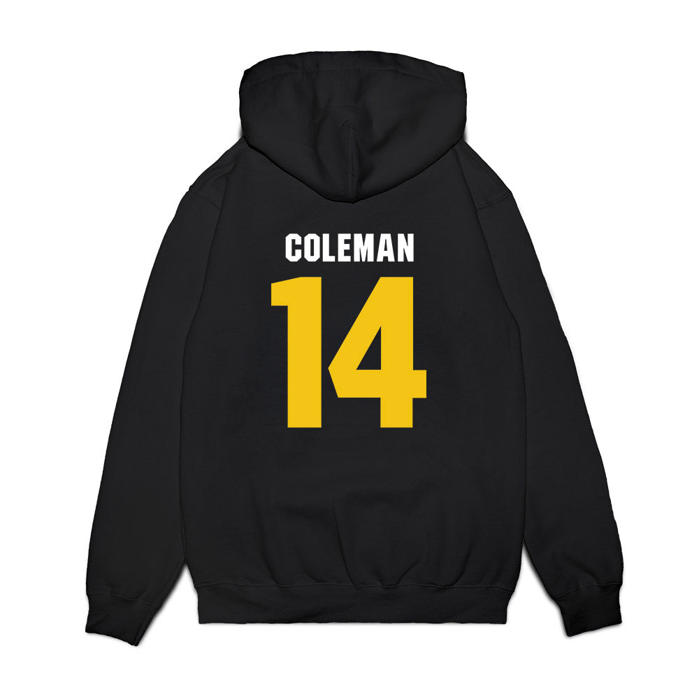 La Salle - NCAA Women's Basketball : Emilia Coleman - Vintage Basketball Premium Hooded Sweatshirt-1