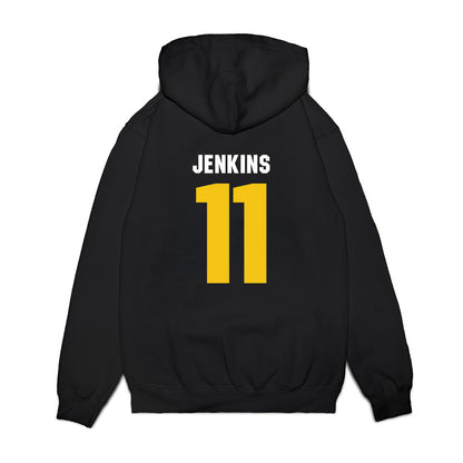La Salle - NCAA Women's Basketball : Sania Jenkins - Vintage Basketball Premium Hooded Sweatshirt-1