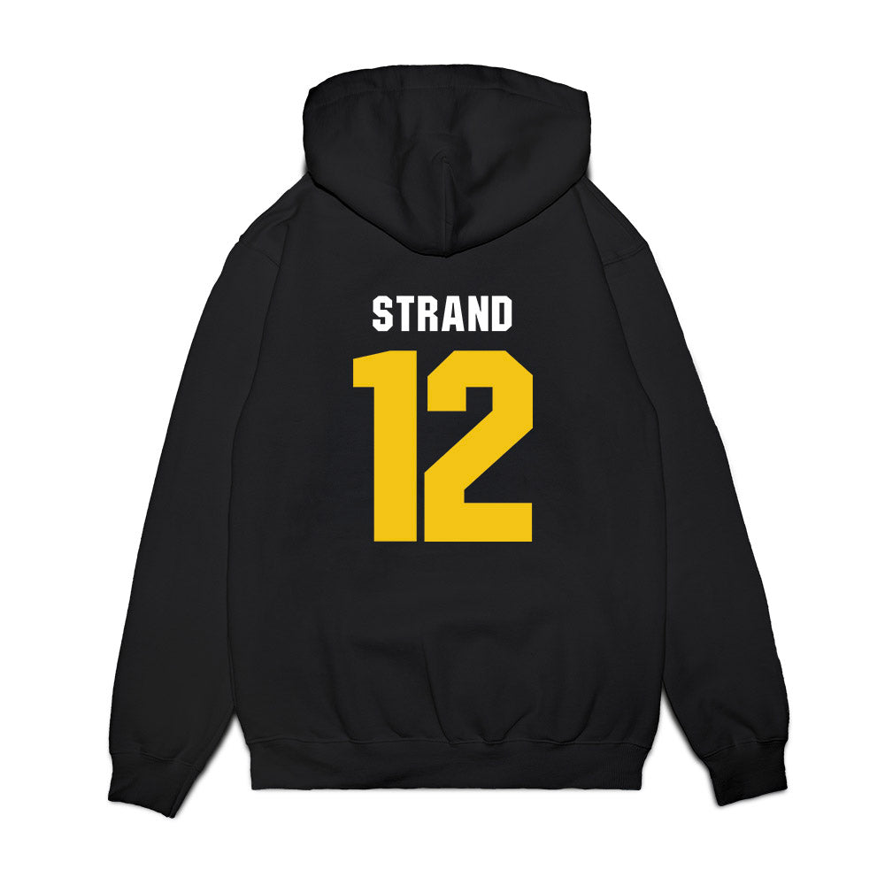 La Salle - NCAA Men's Basketball : Damon Strand - Vintage Basketball Premium Hooded Sweatshirt-1