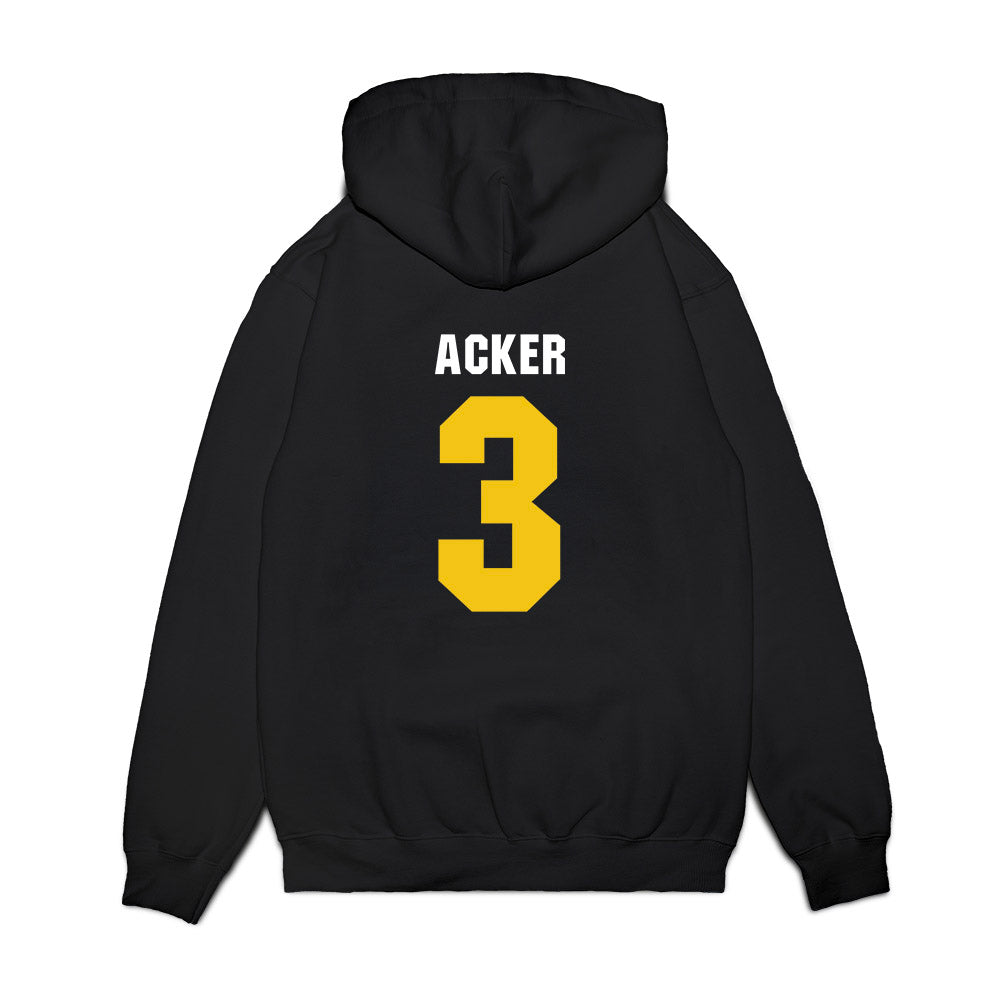 La Salle - NCAA Men's Basketball : Eric Acker - Vintage Basketball Premium Hooded Sweatshirt-1