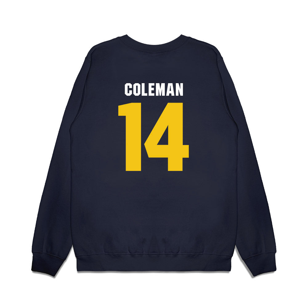 La Salle - NCAA Women's Basketball : Emilia Coleman - Vintage Basketball Premium Crewneck Sweatshirt-1