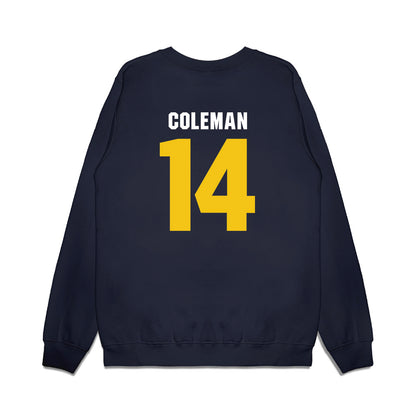 La Salle - NCAA Women's Basketball : Emilia Coleman - Vintage Basketball Premium Crewneck Sweatshirt-1