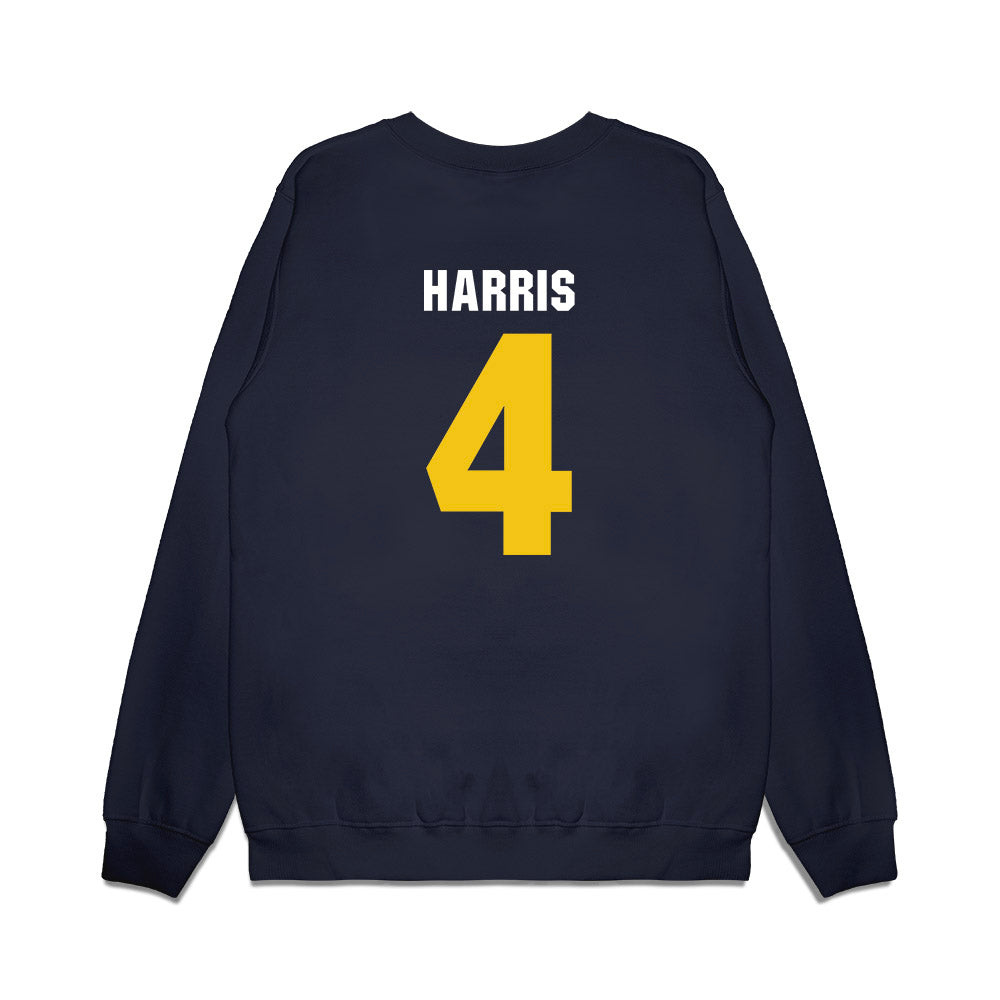 La Salle - NCAA Men's Basketball : Truth Harris - Vintage Basketball Premium Crewneck Sweatshirt-1