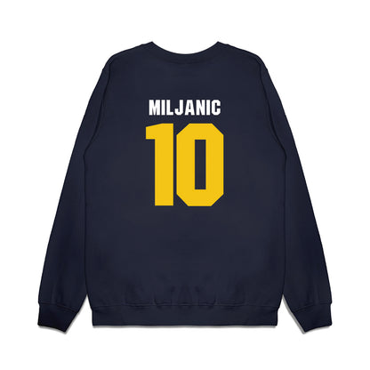 La Salle - NCAA Women's Basketball : Ivona Miljanic - Vintage Basketball Premium Crewneck Sweatshirt-1