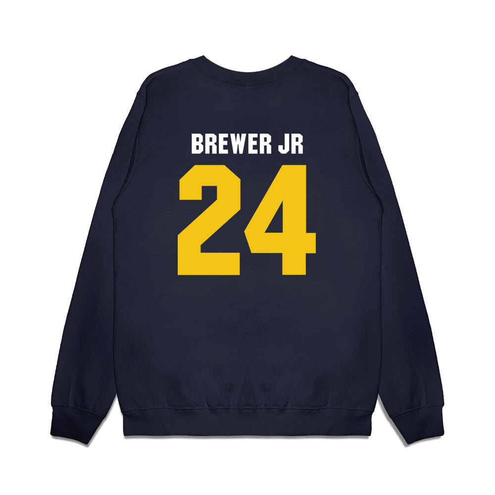 La Salle - NCAA Men's Basketball : Jerome Brewer Jr - Vintage Basketball Premium Crewneck Sweatshirt-1