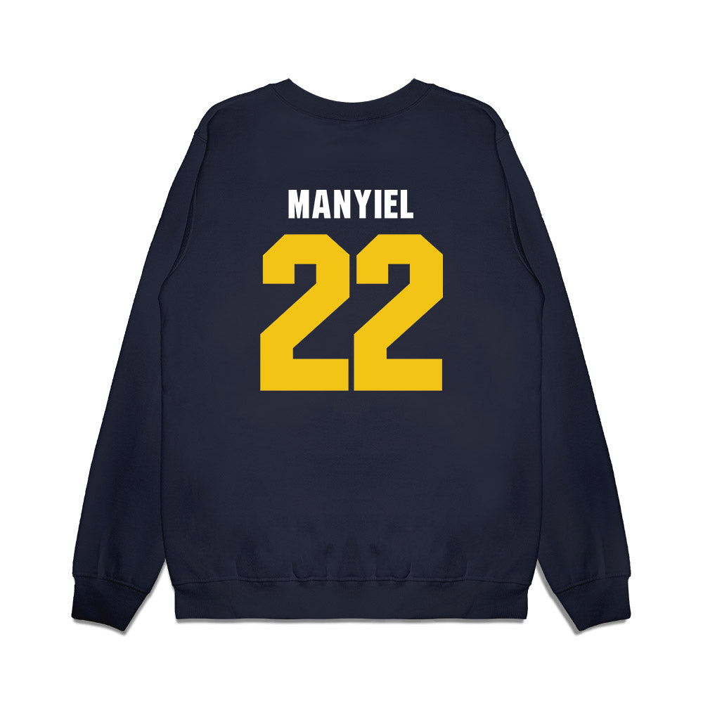 La Salle - NCAA Women's Basketball : Yar Manyiel - Vintage Basketball Premium Crewneck Sweatshirt-1