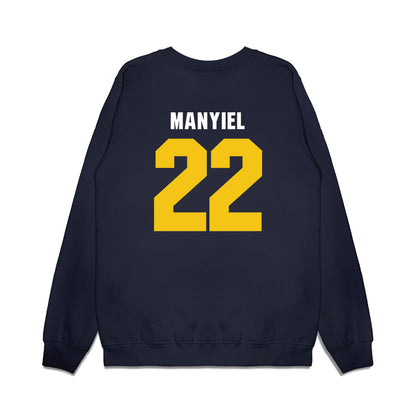 La Salle - NCAA Women's Basketball : Yar Manyiel - Vintage Basketball Premium Crewneck Sweatshirt-1