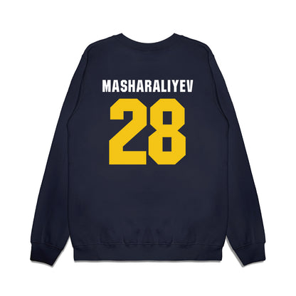 La Salle - NCAA Men's Basketball : Arlan Masharaliyev - Vintage Basketball Premium Crewneck Sweatshirt-1