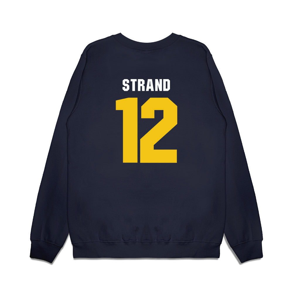 La Salle - NCAA Men's Basketball : Damon Strand - Vintage Basketball Premium Crewneck Sweatshirt-1